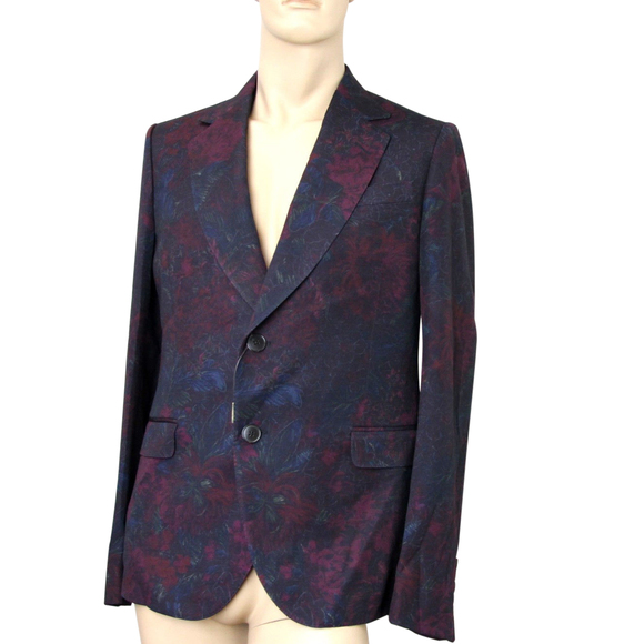 Gucci Men's Multi-Color Runway Sketch-Printed Flannel Dandy Jacket 296845 (G 50R - Picture 6 of 12